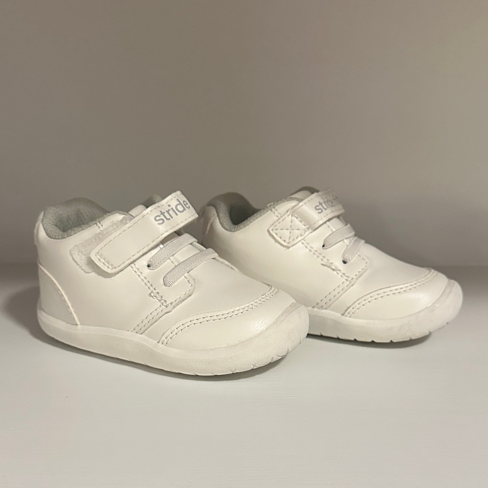 Stride Rite White Baby Walker Shoes